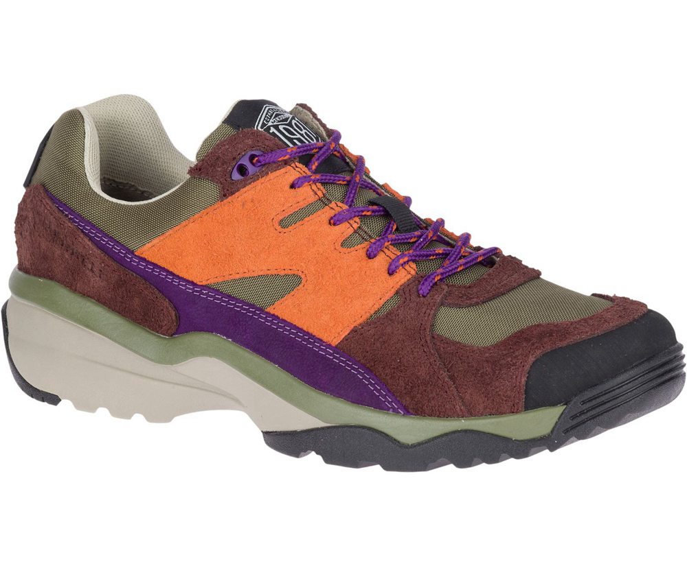 Merrell Sneakers Brown/Orange - Boulder Range - Mens 38ATYIHPS
